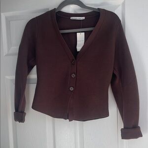 Abercrombie & Fitch Dark Brown Cardigan